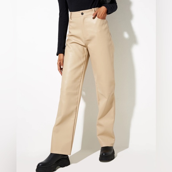 Princess Polly Motel Zova Faux Leather Pant - Picture 1 of 9